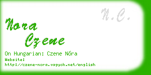 nora czene business card